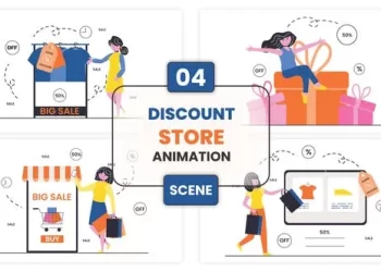 Videohive Discount Store Animation Scene 52949224