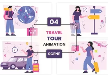 Videohive Travel Tour Animation Scene 53011376