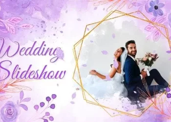 Videohive Wedding Watercolor Purple 53299666
