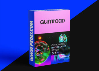 3D Chromatic Iridescent Animation Style in Cinema4D Octane Rende