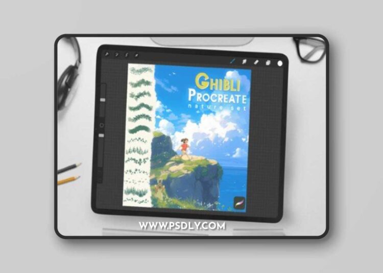 Ghibli Style Brushes for Procreate 1 Ghibli Style Brushes for Procreate