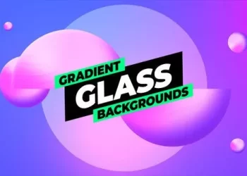 Videohive Gradient Glass Backgrounds 53549600