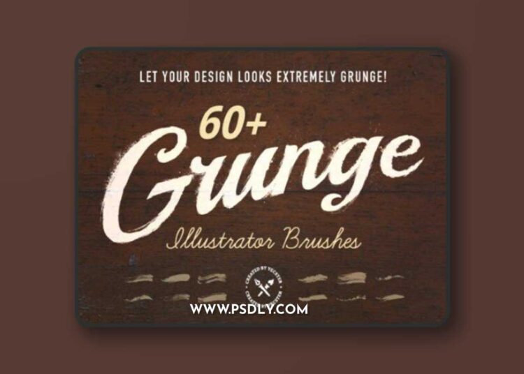 60+ Grunge Illustrator Brushes 1 60+ Grunge Illustrator Brushes