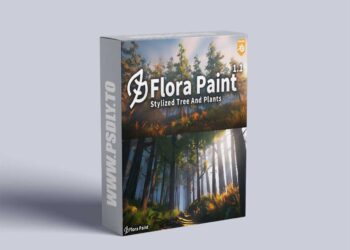 Stylized Trees And Plants Tree Library Flora Paint