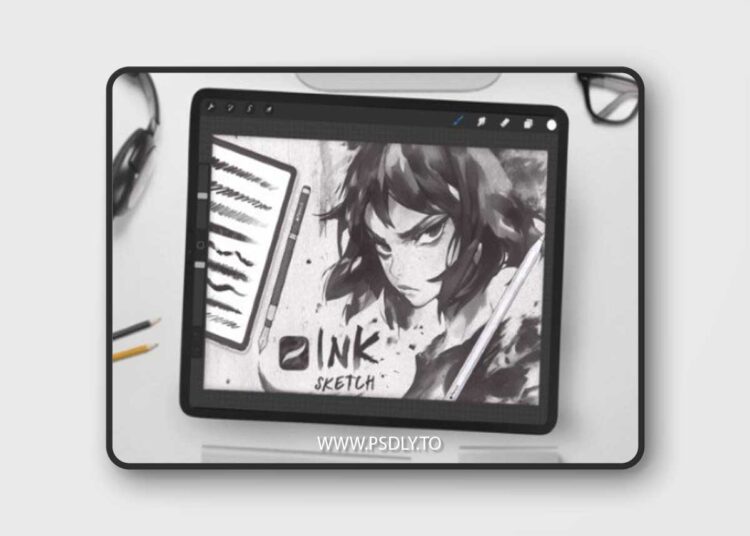 100 Ink Brushes for Procreate 1 100-Ink-Brushes-for-Procreate