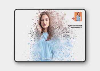 Blast Dispersion Photo Effects for Photoshop