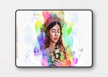 Colored Paint Art Photoshop Action