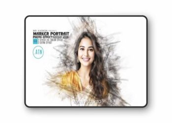 Marker Portrait Effect 3D Model