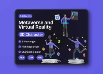 Metaverse And Virtual Reality 3D Character RKEL3SG