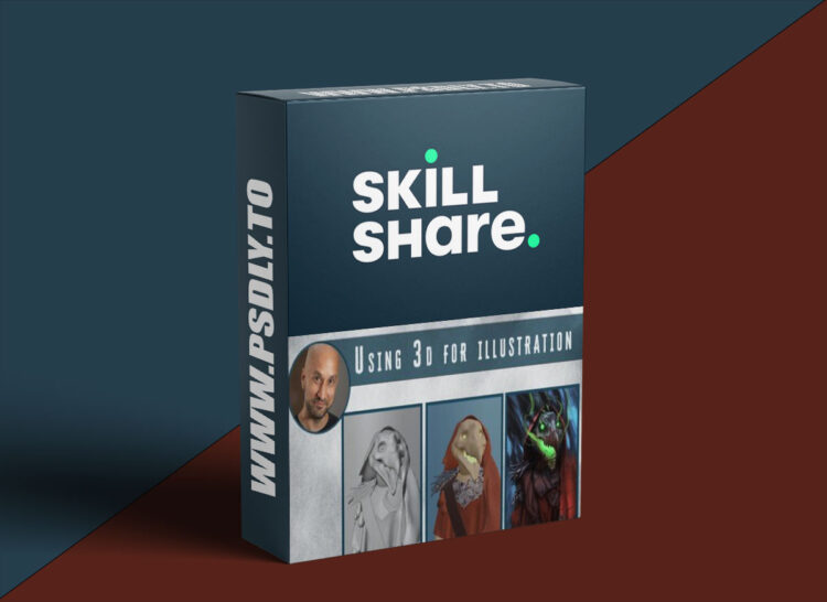 Paint a fantasy portrait with Blender and Photoshop 1 Paint a fantasy portrait with Blender and Photoshop