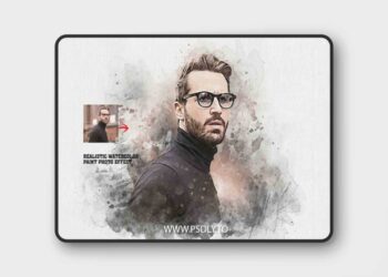 Realistic Watercolor Paint Photo Effect for Photoshop