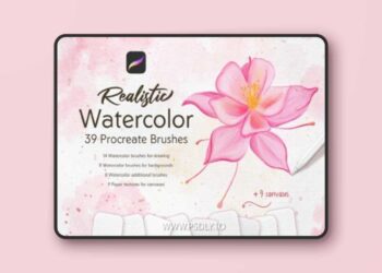 Realistic Watercolor Procreate Brushes