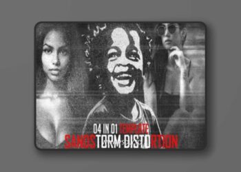 Sandstorm Distortion Photo Effect