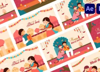 Videohive Bhai Dooj Festival Celebration Animation 54857951
