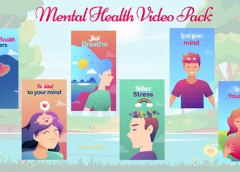 Videohive Mental Health Wellness Videos - Instagram Posts & Stories - Cartoon Animation Pack 54982320
