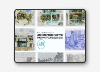 Architecture Sketch Photoshop Action