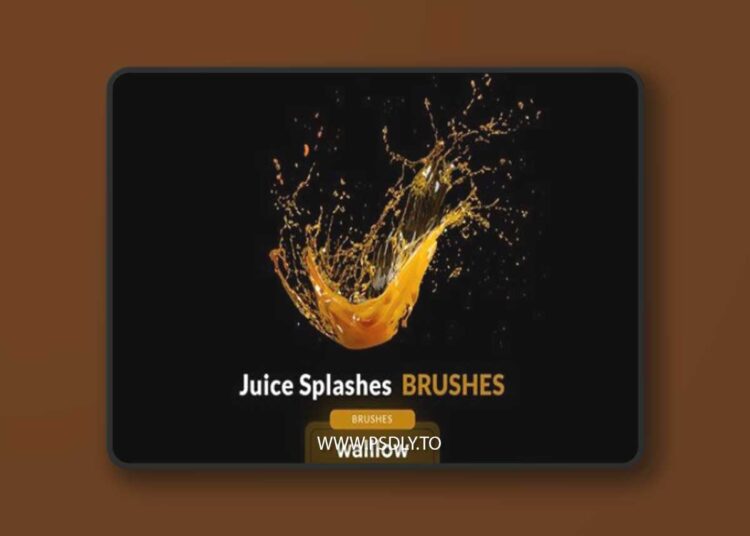 Juice splashes photoshop brushes, splash effects ECAW7NS 1 Juice splashes photoshop brushes, splash effects ECAW7NS