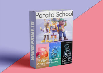 Patata School - 2D & 3D Typography in Cavalry and Blender
