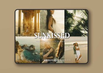 SUNKISSED Moody Warm Film Lightroom Presets for De HRU9L6X