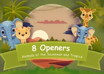 Videohive 8 Opener with Animals of the Savannah and Tropics 55580235