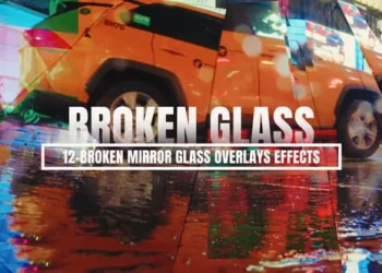 Videohive Broken Mirror Glass Overlays Effects 55486423