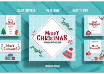 Videohive Merry Christmas Posts V1 55602583