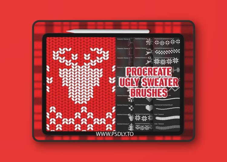30 Knitted Sweater Brushes for Procreate 1 30 Knitted Sweater Brushes for Procreate