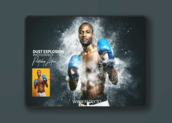 Dust Explosion Photoshop Action 112583884