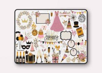 New Years Eve - January Clipart