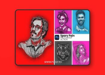 Spray Paint Photoshop Action