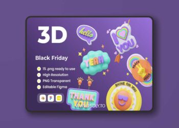 Stickers - 3D Illustratation JKPKJSR