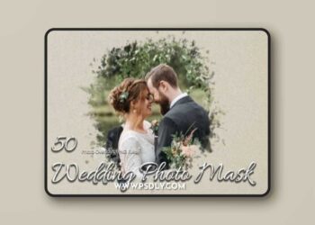 50 Wedding Photo Mask Overlays