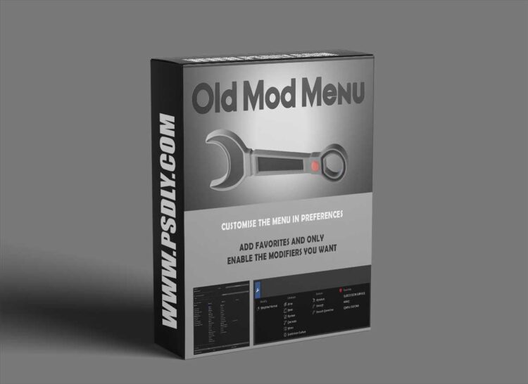 Blendermarket - Old Modifier Menu v3.0.2 1 Blendermarket - Old Modifier Menu v3.0.2