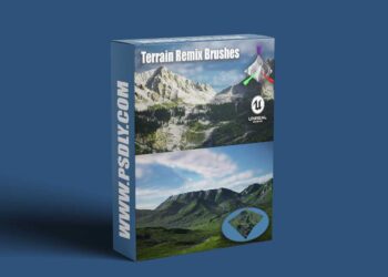 FAB - Terrain Remix Brushes - Landscape Creation Tool for UnrealEngine / Blender v5.2+
