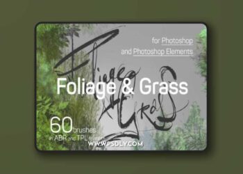 Foliage+Grass+Moss Photoshop Brushes