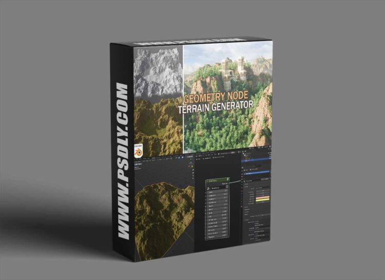 Terrain Generator-Geometry Node Blender 4.3 1 Terrain Generator-Geometry Node Blender 4.3