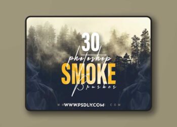 30 Smoke Photoshop Brushes - 6040264