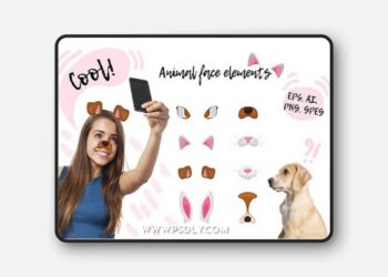 Animal Face Elements Collection 1481582