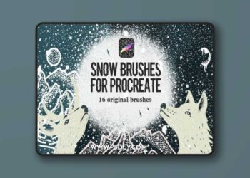 CreativeMarket - Snow Brushes for Procreate - 4215077