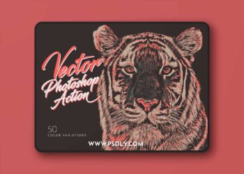 CreativeMarket - Vector Photoshop Action - 4151289