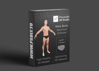 Cubebrush - Procreate 3d Model - Full Body Male
