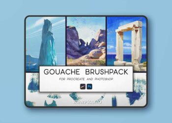 Gumroad - Tayler Olivas - Gouache Brushes & Timelapse - Photoshop & Procreate