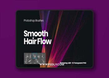 Smooth Hair Flow Brushes ABR 22388214