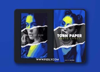 Torn Paper Photo Effect