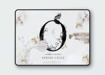 Spring Cycle Alphabet & Graphics 2286824