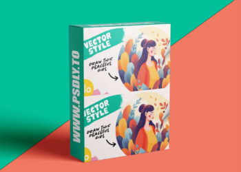 Art with Flo - Vector Style Girl