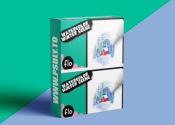 Art with Flo - Watercolor Winter Scene