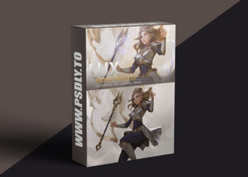 Artstation - LUX: full 18h real-time painting (4k image - PSD - Brushes) - Dao Le Trong