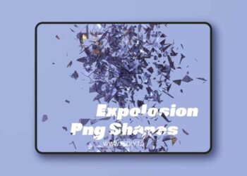 Glass & Small Particles - 50+ Expolosion PNG Shapes