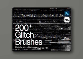 Glitch Brushes Pack for Photoshop